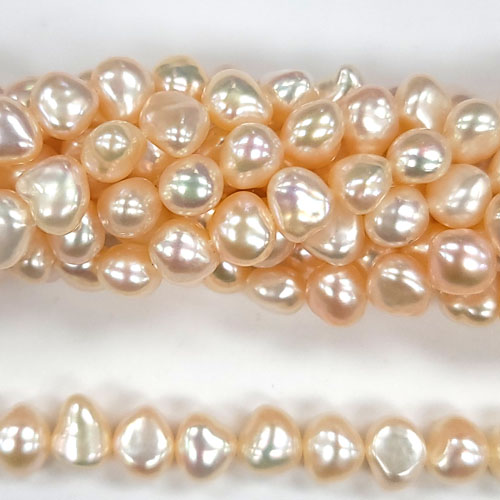 FRESHWATER PEARL SIDED 7-7.5MM NATURAL PEACH